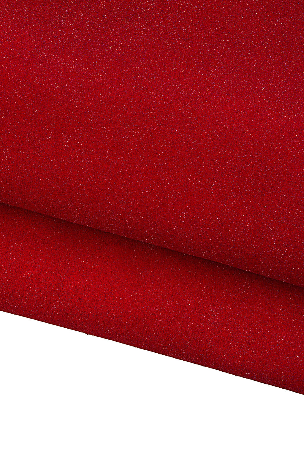 Red Glitter Leather Hide, Fine Micro Glitter Leather, Sparkle Leather for Bags, Shoes & Crafts, 1.3 - 1.5 mm B19013-MT La Garzarara