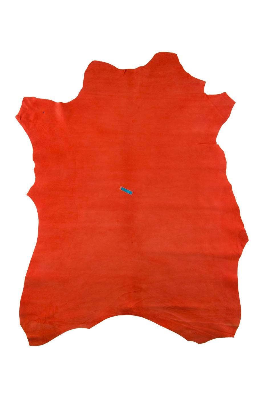 Orange leather hides pack, Premium suede baby calf, soft velvety leather skin, perfect for garments B19027-TU La Garzarara