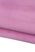 Bundle of 4 pink SUEDE leather skins, high quality Selected suede baby calf, 0.6 - 0.7 mm, ideal for hobbyists B19111-TU La Garzarara