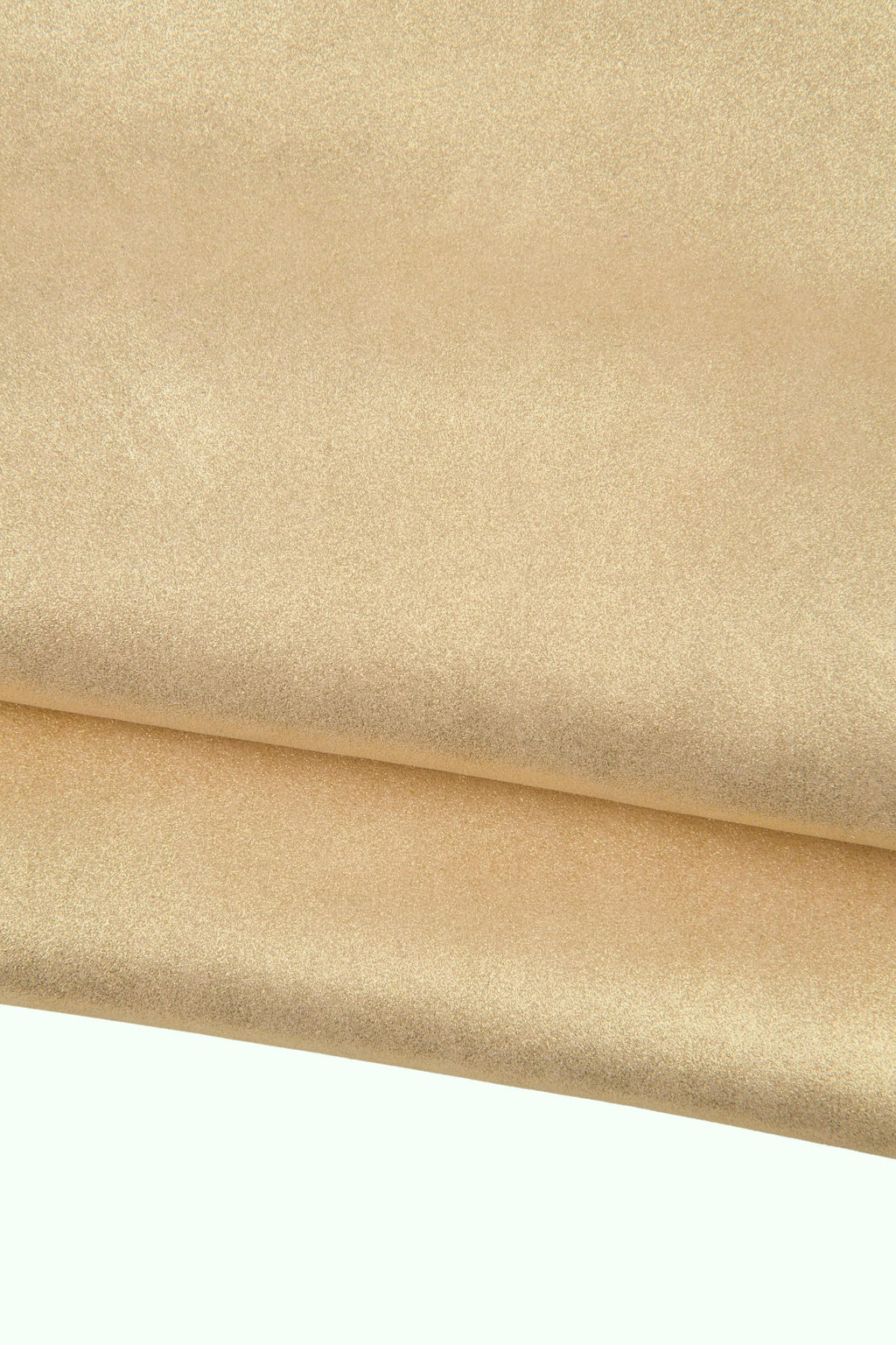 Champagne Metallic Suede Leather, Shimmer Leather Hide, Sparkle Suede for Bags Leathercraft B18585-MT La Garzarara