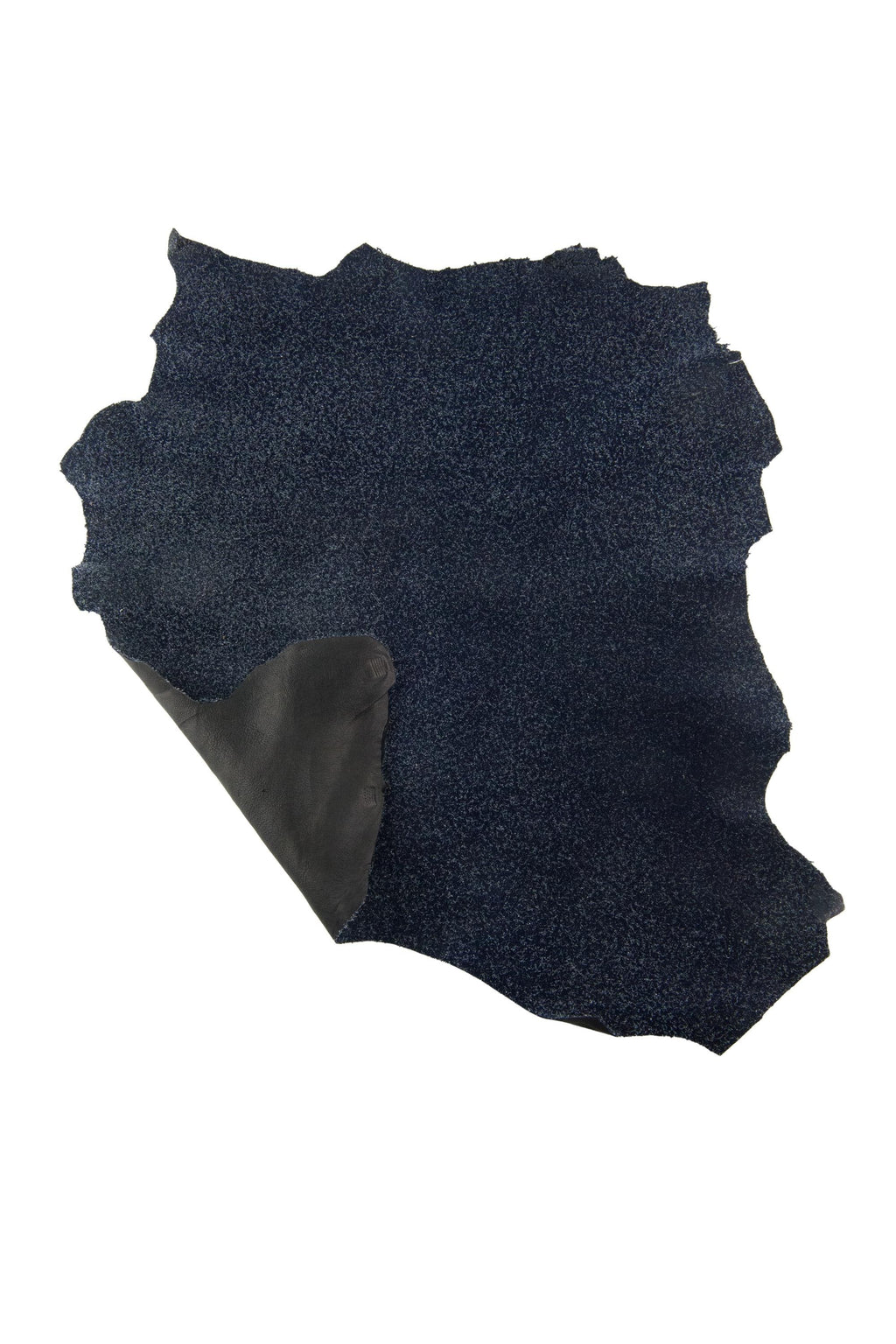 BLUE metallic leather skin, GLITTERED fabric matched to goatskin, bright sparkle soft hide for crafting 1.8-2.0 mm B19113-MT La Garzarara