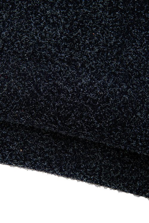 BLUE metallic leather skin, GLITTERED fabric matched to goatskin, bright sparkle soft hide for crafting 1.8-2.0 mm B19113-MT La Garzarara