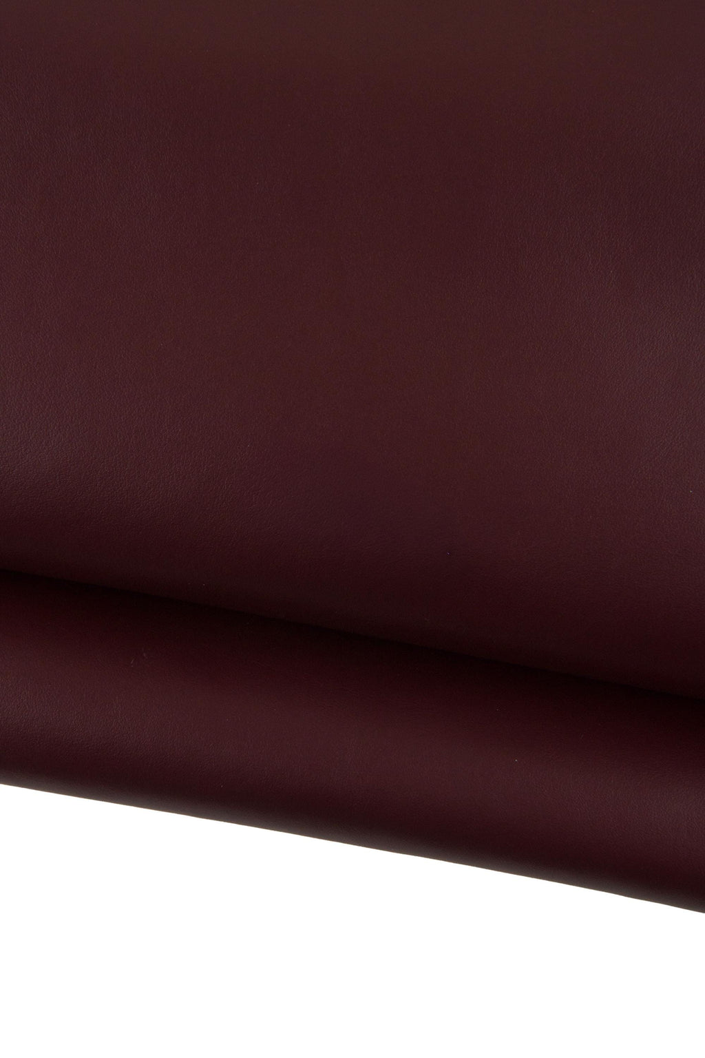 Burgundy SMOOTH leather hide, full grain genuine italian cowhide, SOFT semi glossy calfskin for crafting 1.0 - 1.2 mm B19211-TU La Garzarara