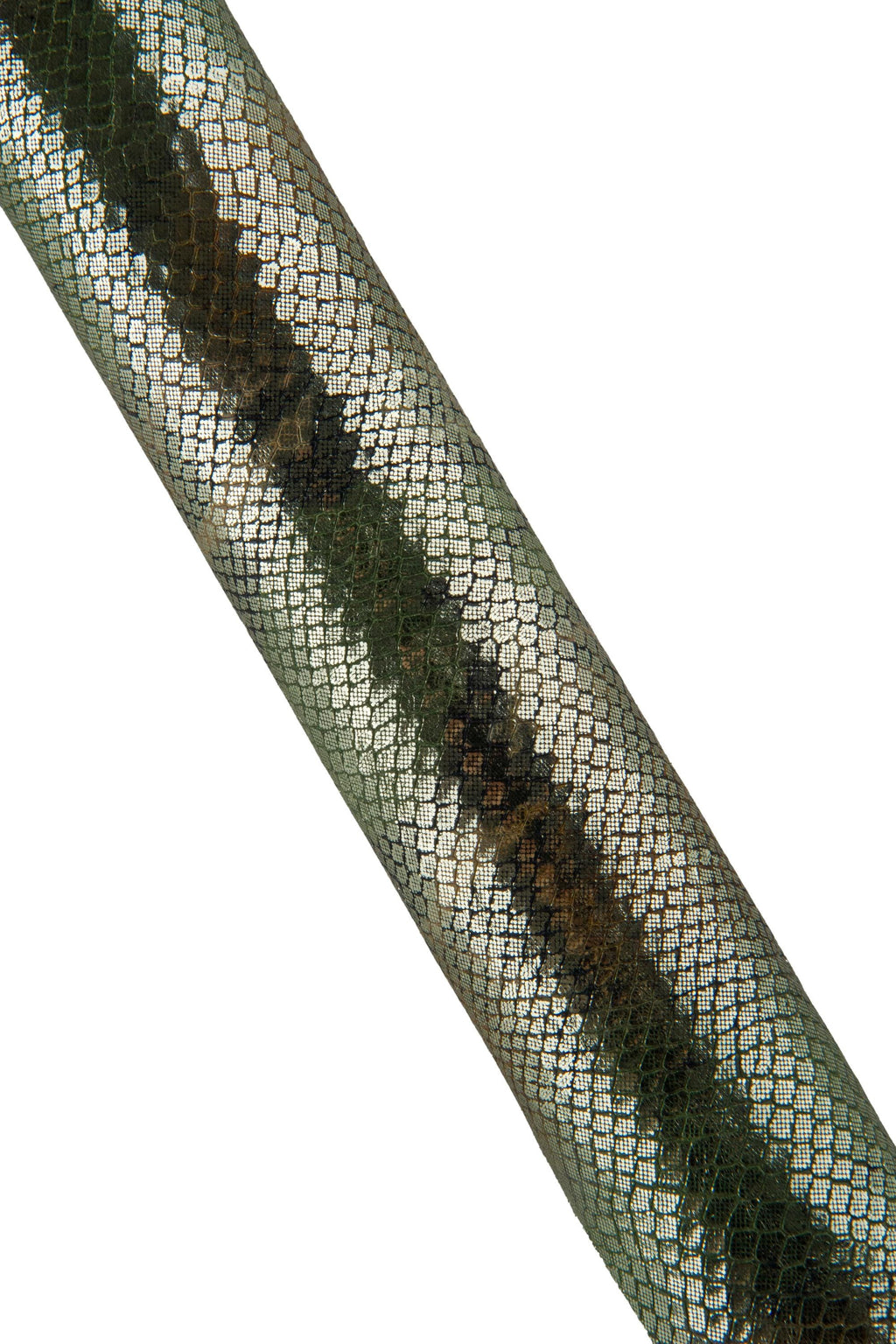 METALLIC textured SNAKESKIN, green - brown - black bright leather hide, sparkle soft reptile printed calfskin for hobbyists B19276-MT(st)