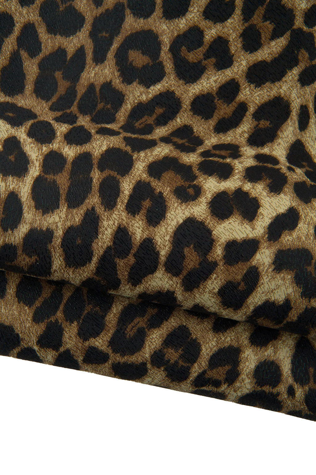 LEOPARD textured leather skin, brown - black CHEETAH printed goatskin, animal pattern on soft matt hide B19208-ST La Garzarara