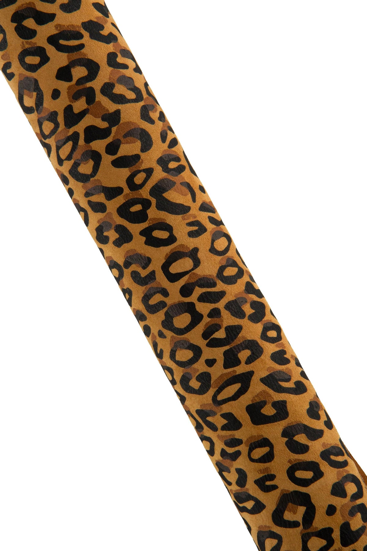 LEOPARD textured leather skin, tan brown SUEDE goatskin with black cheetah print, animal pattern on soft hide B19247-ST La Garzarara