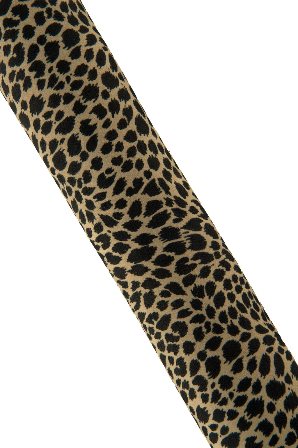 Black LEOPARD texture on beige suede goatskin, CHEETAH printed skin, soft animal printed hide for diy projects B19186-ST La Garzarara