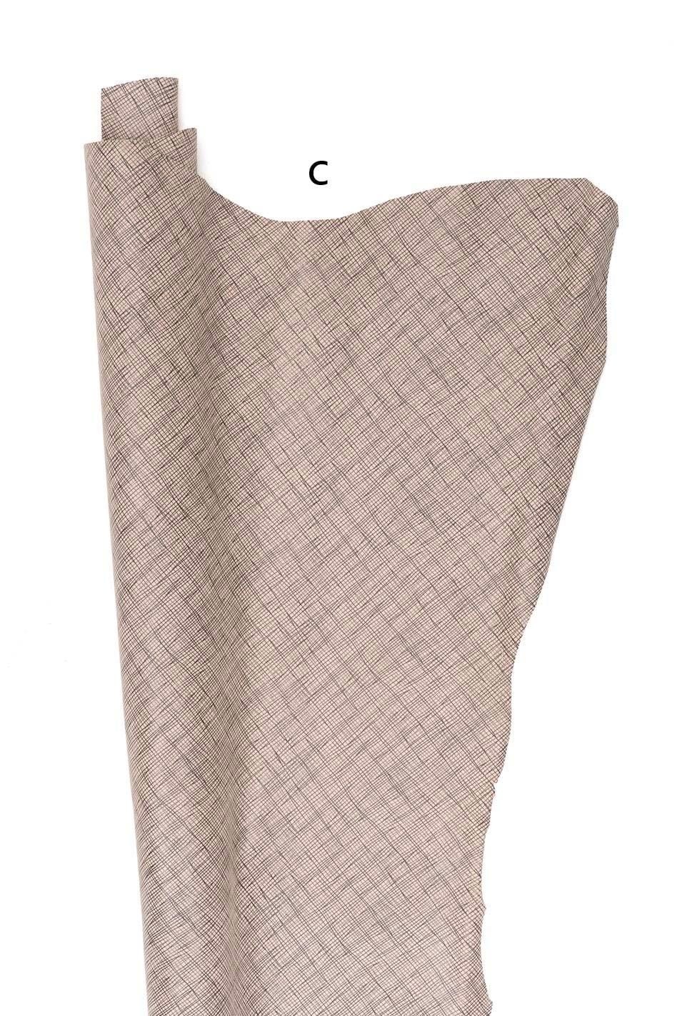 TEXTURED goatskin leather hide weaving effect 4 colors available soft geometric embossed leather for bags leather craft B19178-ST