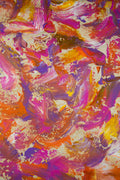 Multicolor Color Wash Leather Hide, Artistic Lamb Skin One of a Kind leather for crafters B19063-DM La Garzarara