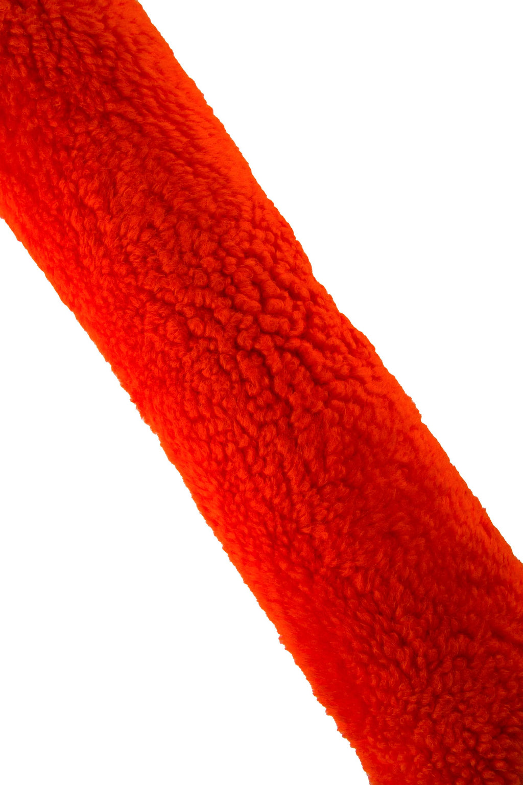 Curly Shearling Sheepskin, Genuine sheepskin Lamb Fur, Fabric Backed,Orange shearling, double face sheep wool leather B19371-MNT
