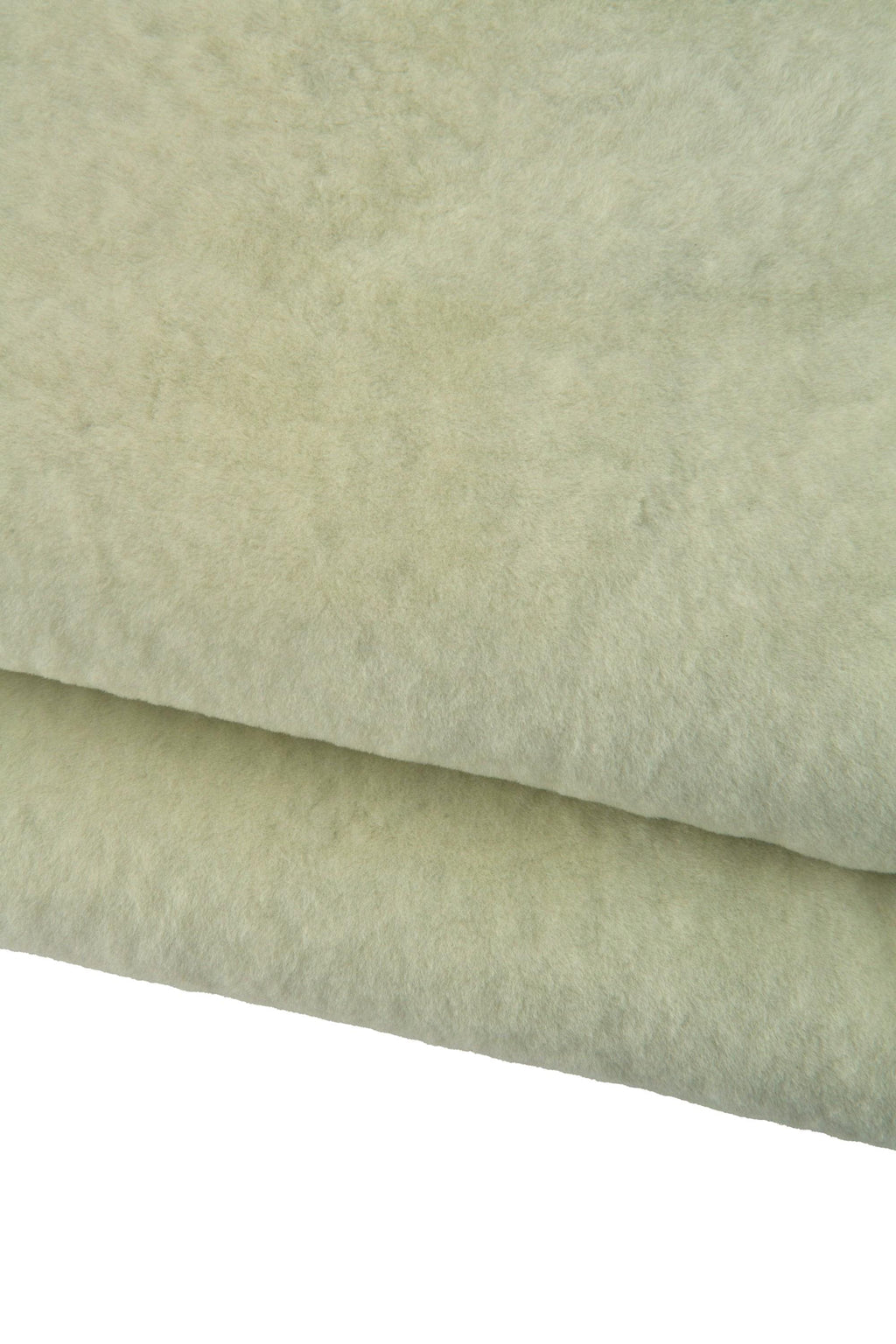 Cream SHEARLING sheep leather for lining use - FUR hair on sheepskin lamb skin - Italian hairy sheep B19367-MNT La Garzarara