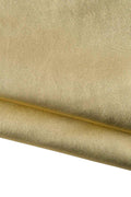 Thin Gold METALLIC leather skin, smooth SPARKLE goatskin with tiny grain, bright soft material B19100-MT La Garzarara