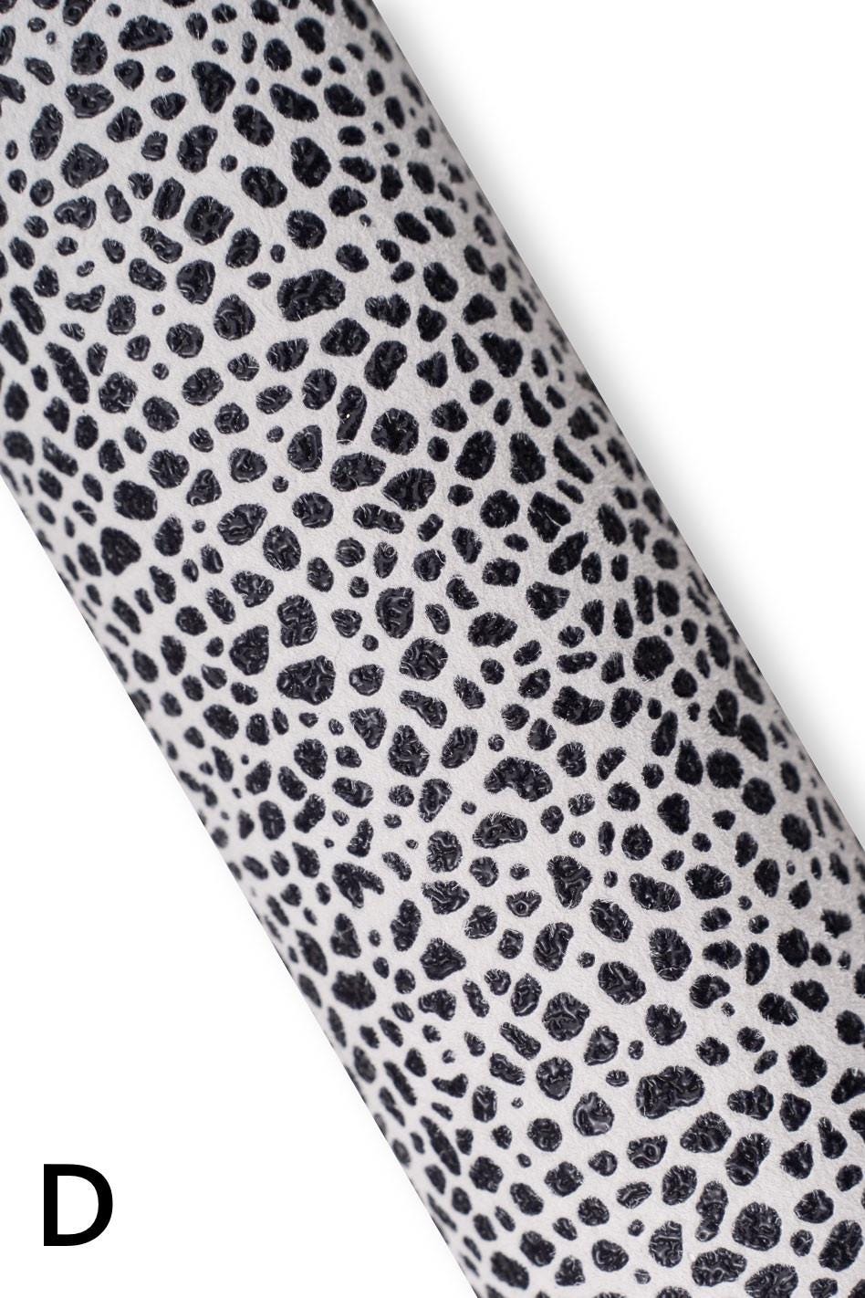 Black white leather skins, printed ANIMAL zebra PLAID crackled leopard pattern, soft and matt leather hides for diy projects B19181-ST