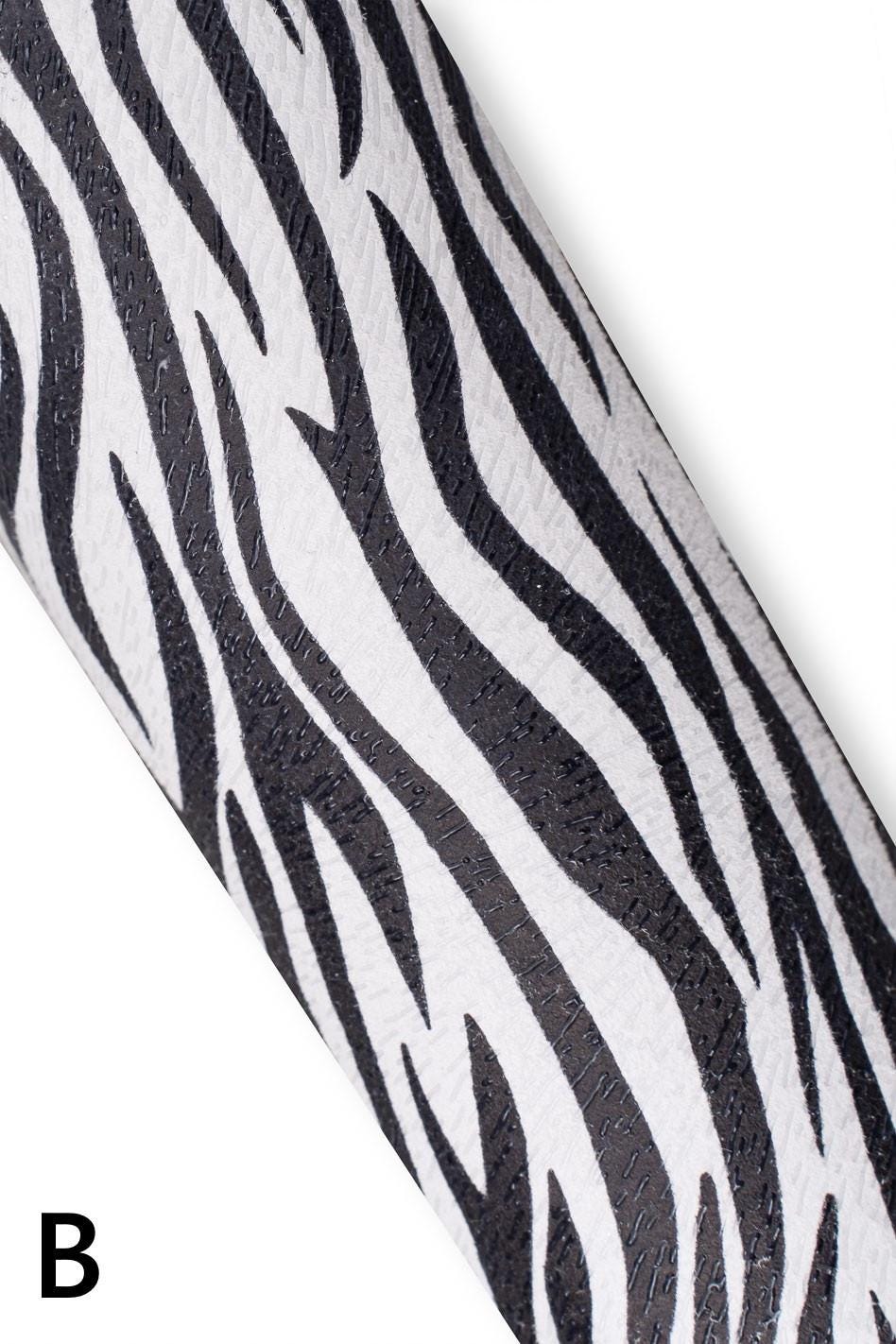 Black white leather skins, printed ANIMAL zebra PLAID crackled leopard pattern, soft and matt leather hides for diy projects B19181-ST