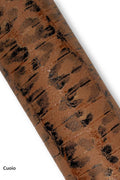 Animal printed leather hides, LEOPARD texture on CROCODILE embossed goatskin, cheetah printed skin for diy projects B19179-ST La Garzarara