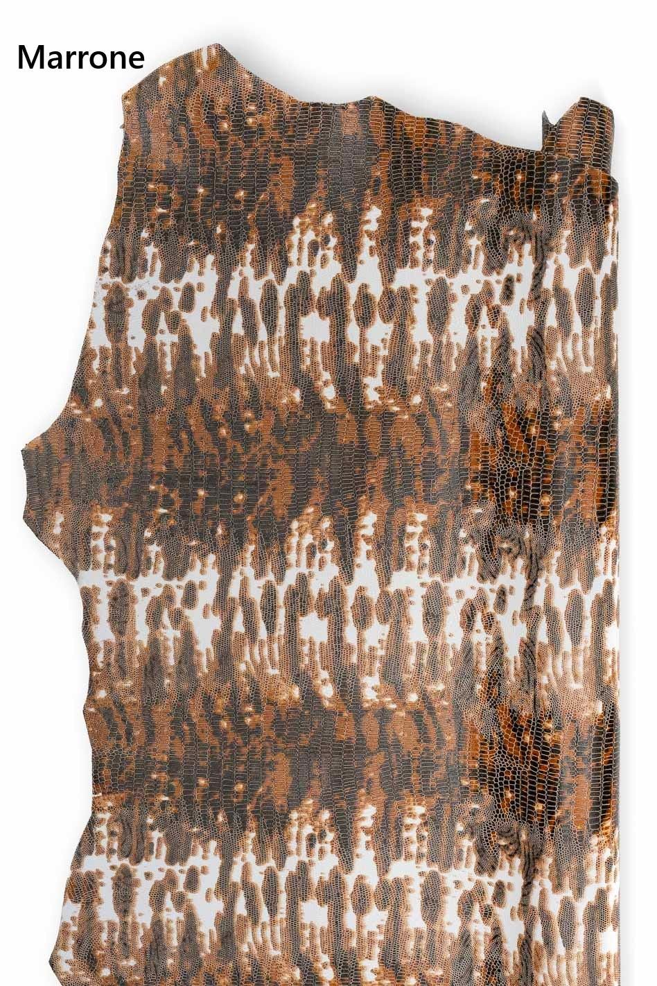 Lizard Print Leather skins,| Italian Embossed reptle hides, colorful Full Hides Available B19146-ST La Garzarara