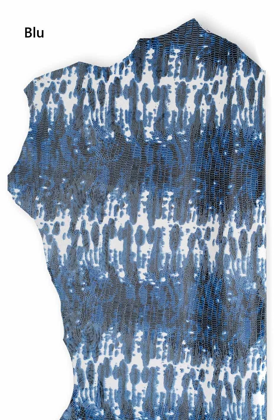 Lizard Print Leather skins,| Italian Embossed reptle hides, colorful Full Hides Available B19146-ST La Garzarara