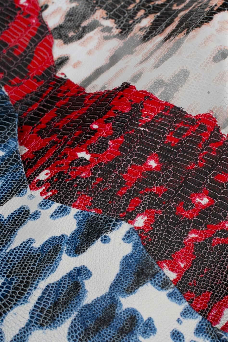Lizard Print Leather skins,| Italian Embossed reptle hides, colorful Full Hides Available B19146-ST La Garzarara