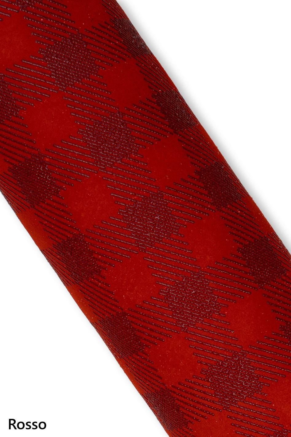 PLAID printed leather skin, taupe - bordeaux - red, GINGHAM pattern on matt soft suede goat hides for hobbyists B19137-ST La Garzarara