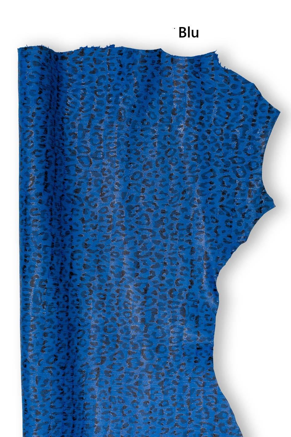 Animal printed leather hides, LEOPARD texture on CROCODILE embossed goatskin, cheetah printed skin for diy projects B19173-ST La Garzarara