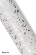 SPLASH GLITTERED metallic sheepskin, iridescent textured skins, soft and bright leather hides for crafters 0.6 - 0.8 mm B19183-MT(st)