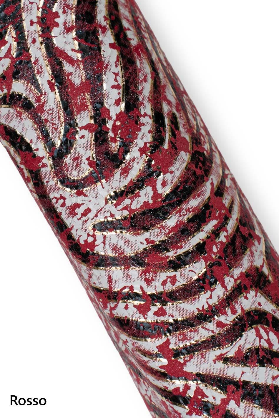 White and black ZEBRA printed leather skins gold on the edges, colorful SPLASH glittered metallic goatskin, soft and bright B19168-MT(st)