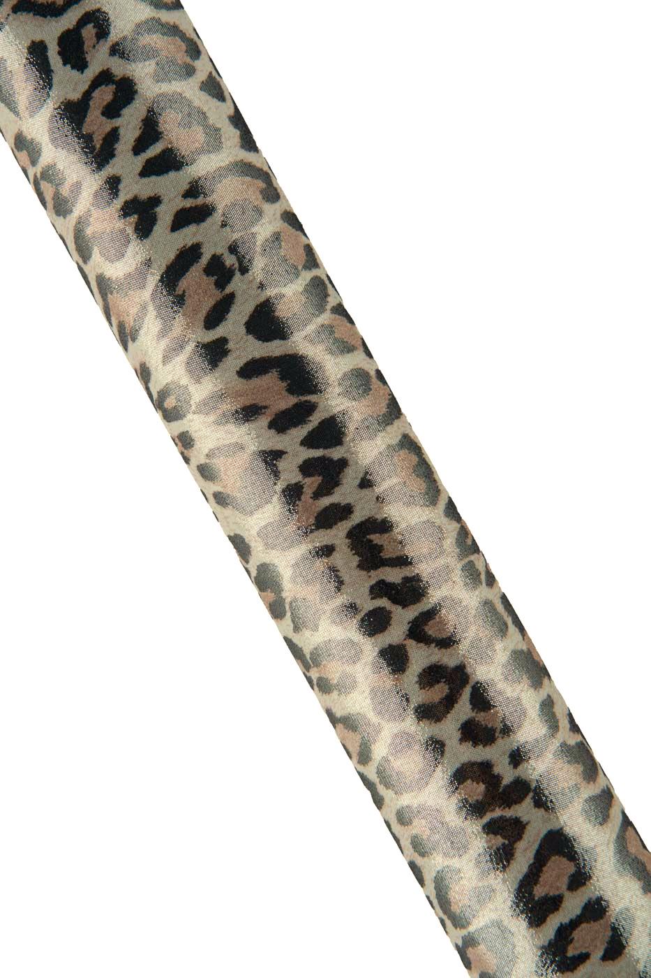 LEOPARD printed leather skin, black - beige METALLIC cheetah texture on gray goatskin,soft bright skin 0.5-0.8 mm B19258-MT(st) La Garzarara