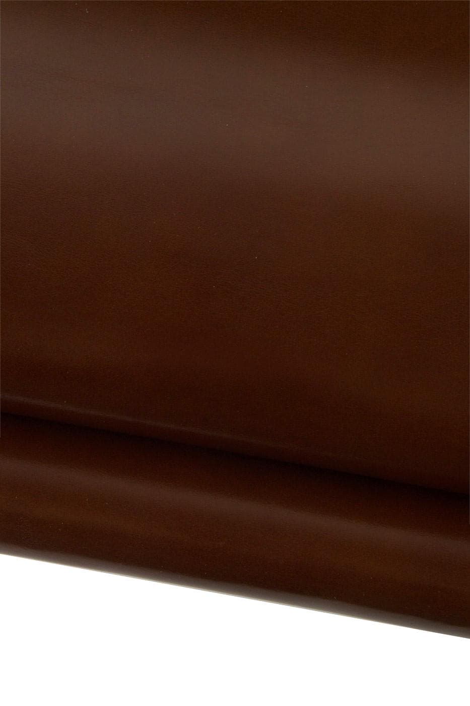 Brown SMOOTH leather skin, GLOSSY super soft goatskin, thin hide for crafting - 0.6 - 0.7 mm B19260-TU La Garzarara