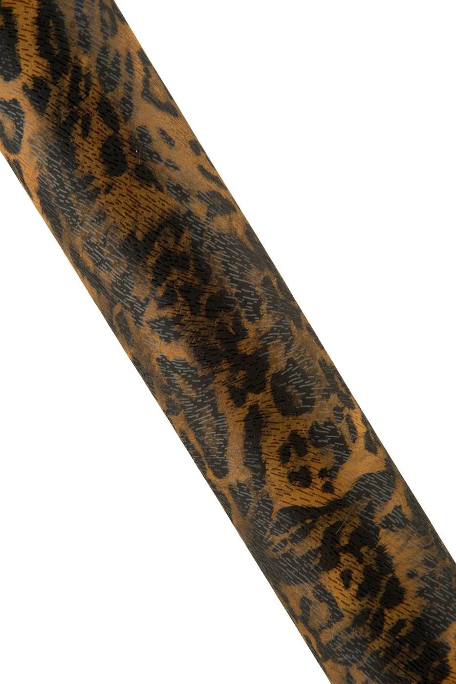 Brown LEOPARD textured leather skin, CHEETAH printed suede gaotskin, animal printed hide for crafters B18700-ST La Garzarara