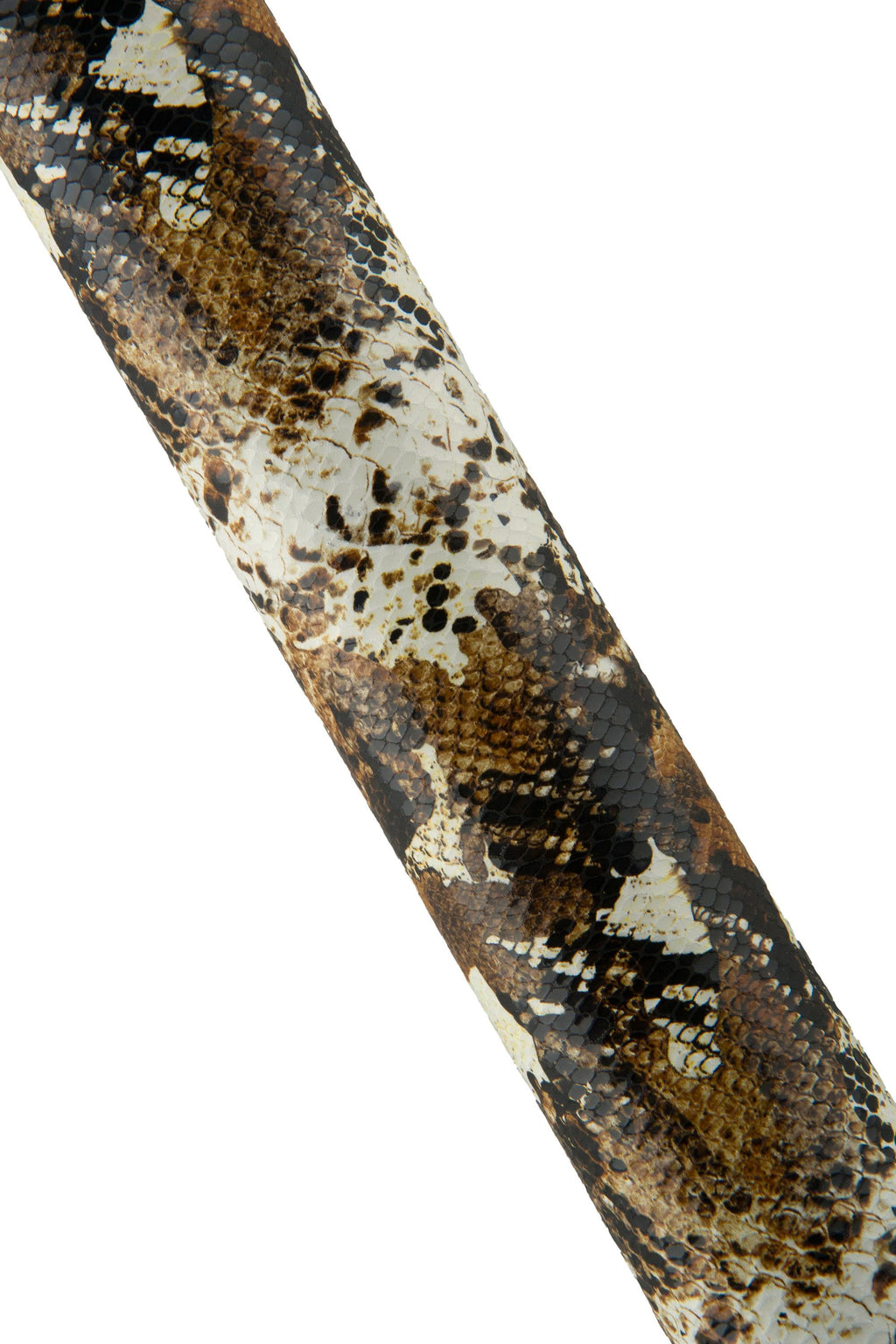 Brown Snake Print Leather Hide, Soft Italian Leather, Reptile Pattern Leather for Bags, Wallets & Leathercraft B19285-ST La Garzarara