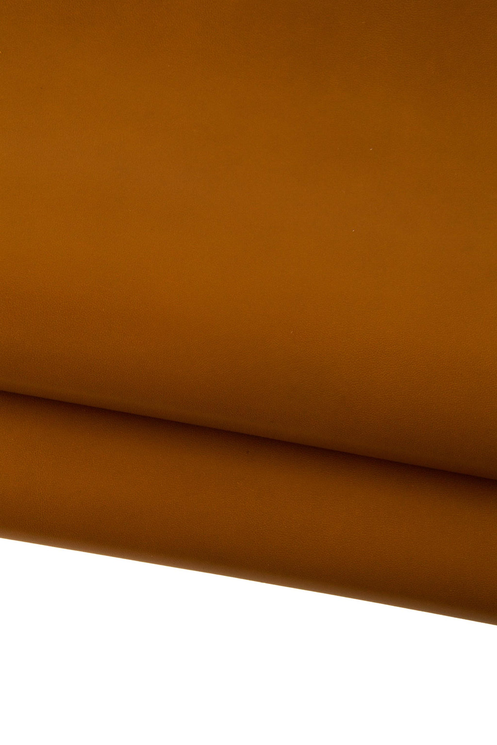 Tan SMOOTH leather skin, GLOSSY soft goatskin, brown thin flat hide for diy creations B19263-TU La Garzarara
