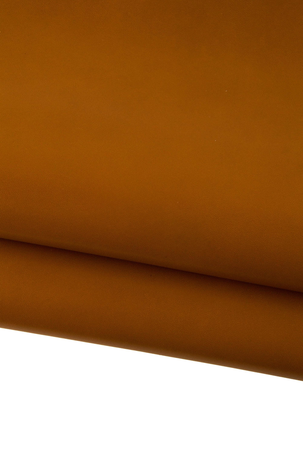 Tan SMOOTH leather skin, GLOSSY soft goatskin, brown thin flat hide for diy creations B19263-TU La Garzarara