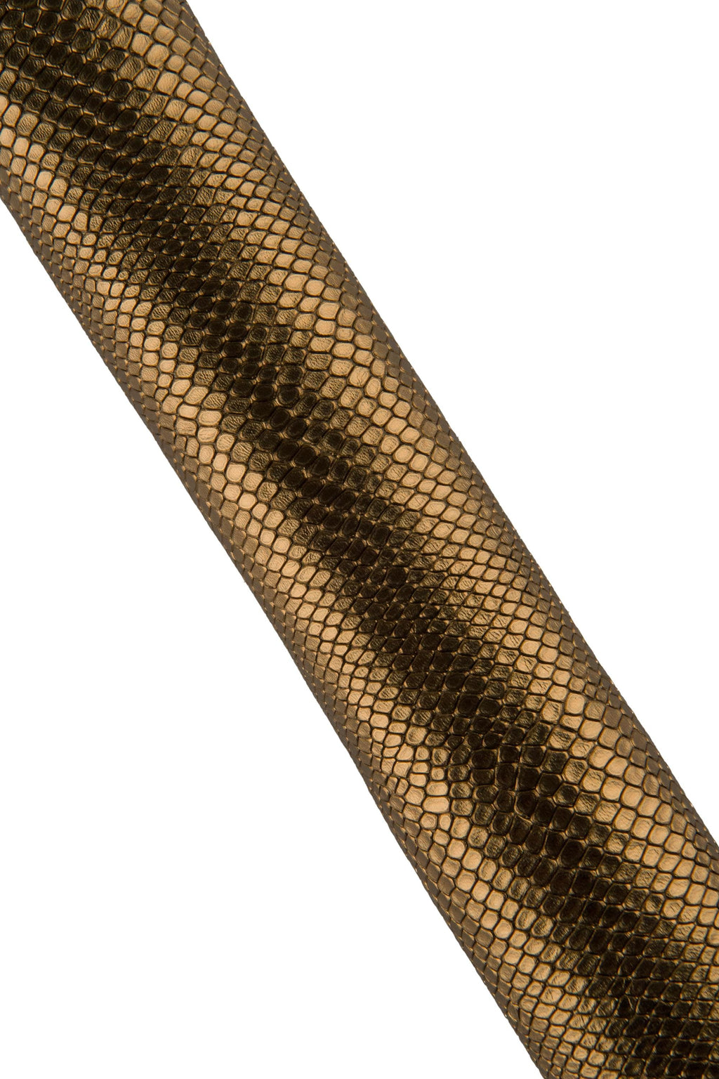 Bronze METALLIC REPTILE printed goatskin, soft embossed leather skin, bright snakeskin for hobbyists B19272-MT(st) La Garzarara