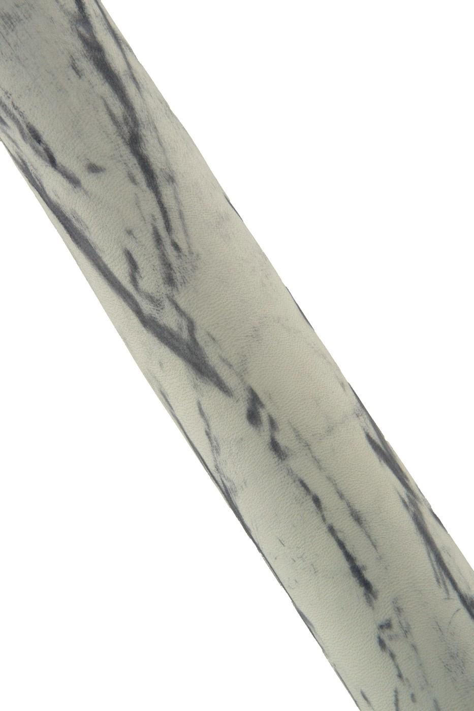 Grey ABSTRACT print on white soft lambskin, super SOFT textured sheepskin hide for hobbyists B19204-ST La Garzarara
