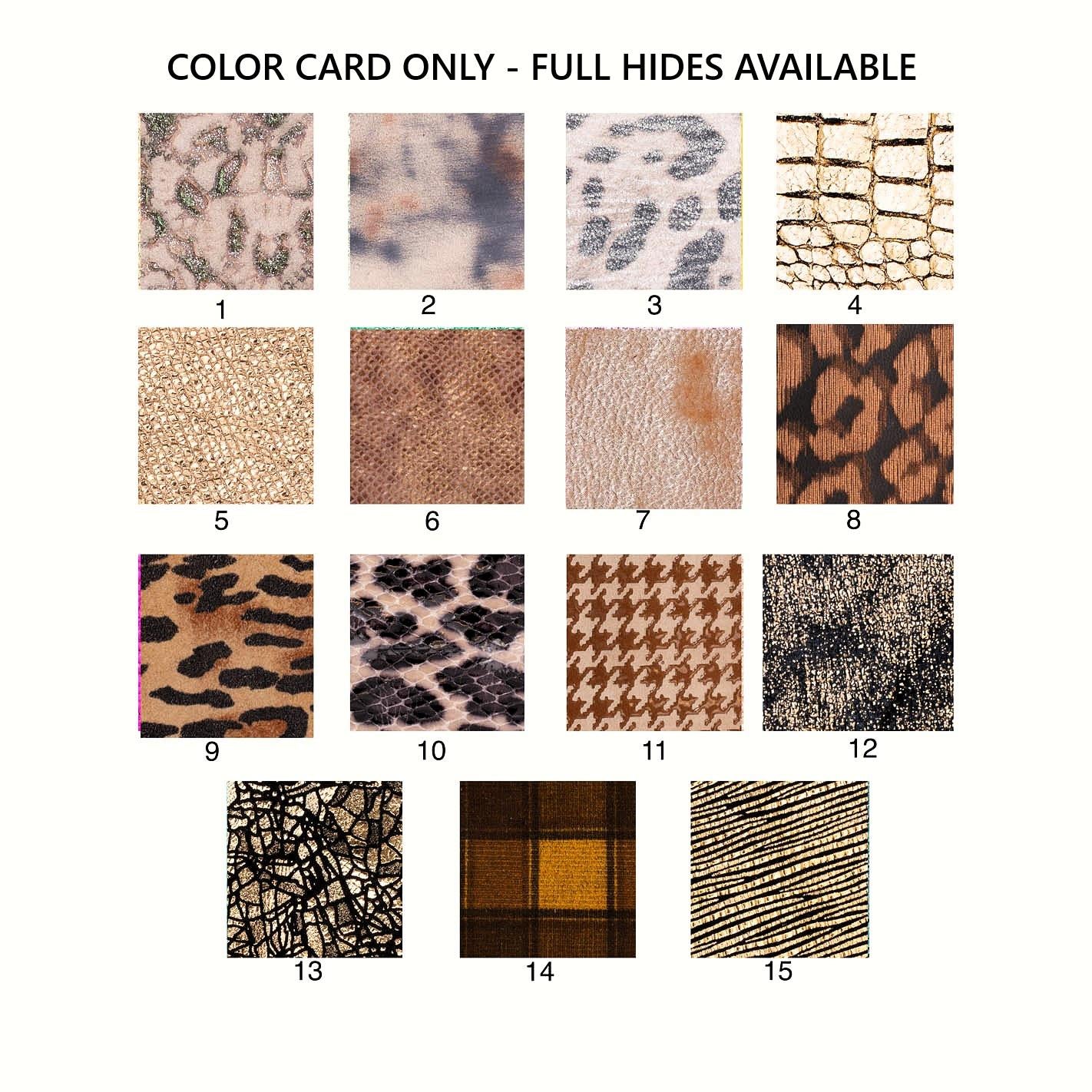 Printed leather hides, leopard tye dye crackle geometric cheetah crocodile, full hides available, for hobbyists B19239-MT(st) La Garzarara