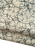 IRIDESCENT METALLIC leather skin, blue bright abstract texture on white soft lambskin for hobbyists B19191-MT(st) La Garzarara