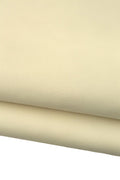 Milk white MILLED leather hide, SOFT matt cowhide with light grain, sporty calfskin 1.1 -1.3 mm for diy creations B19224-TU La Garzarara