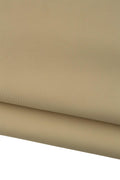 Beige genuine leather hide, MILLED soft calfskin, sporty matt THICK cowhide for crafting creations B19222-TU La Garzarara