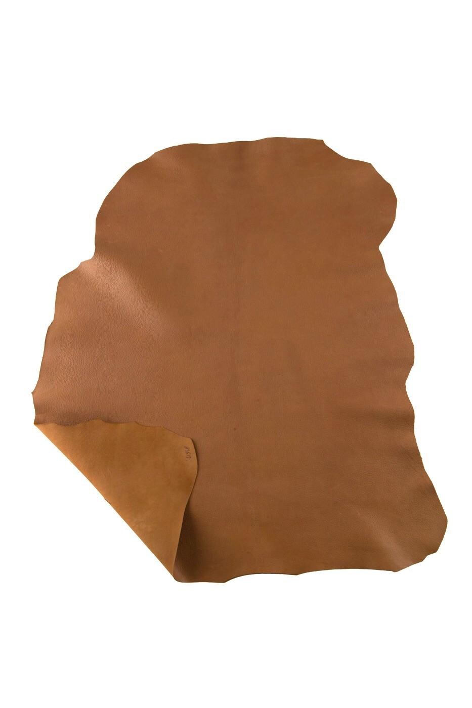 Tobacco Dyed Crust Leather hide, Full Grain Crustskin, natural hide for handcraters B19262-VT La Garzarara