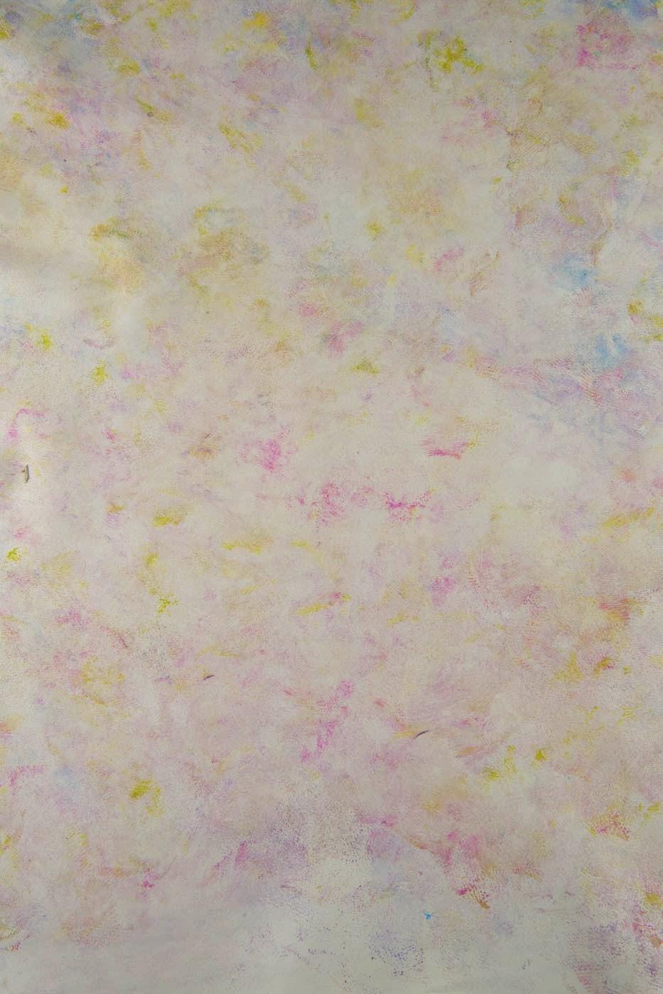 Pastel abstract Hand PAINTED leather skin, fine decorated hide ideal for crafters B19158-DM LaGarzarara