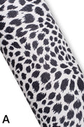 Black white leather skins, printed ANIMAL zebra PLAID crackled leopard pattern, soft and matt leather hides for diy projects B19181-ST