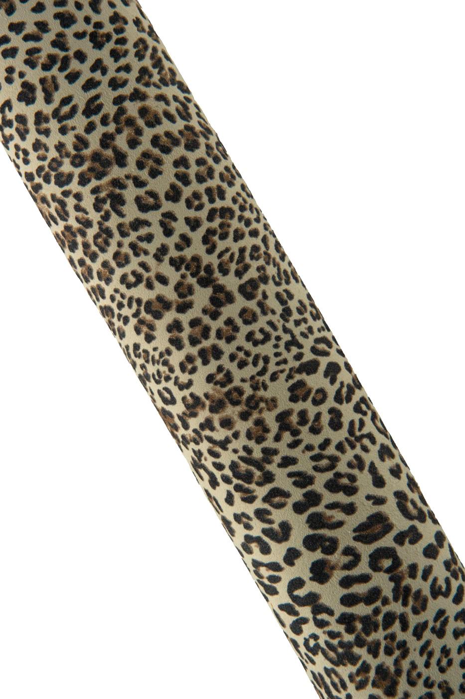 LEOPARD textured leather skin, ANIMAL printed suede goatskin, black cheetah pattern on milk white soft skin B19187-ST La Garzarara