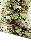 Python Style Leather Hide, Italian snakeskin for Bag Making, soft thin reptile B19282-ST La Garzarara