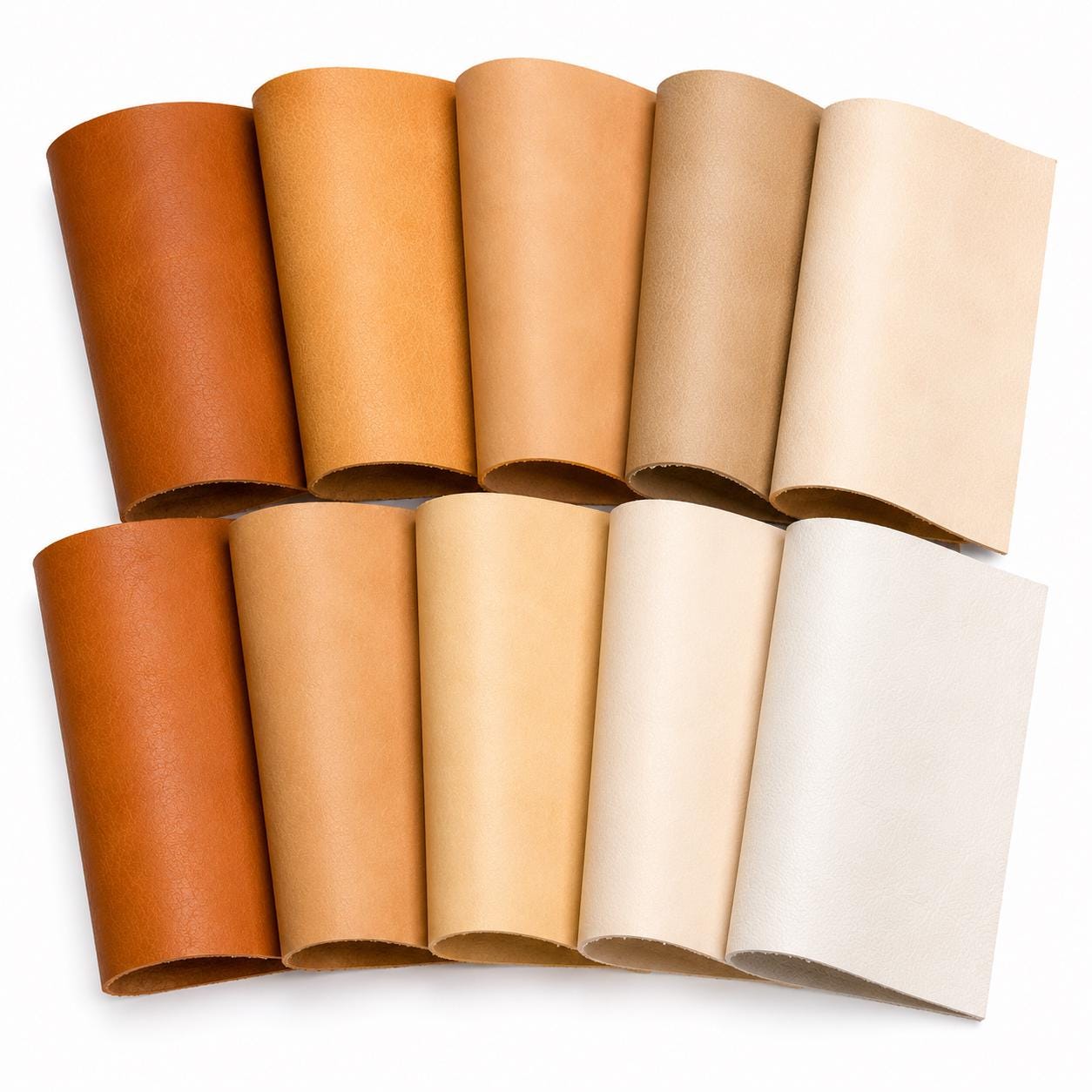 VEG-tanned leather scraps - 5 Natural leather Remnants for diy Leathercraft - random vegetable leather pieces P010 La Garzarara