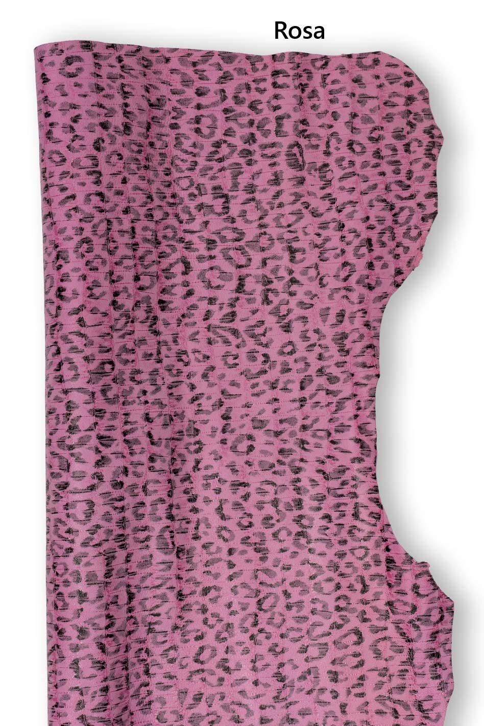 Animal printed leather hides, LEOPARD texture on CROCODILE embossed goatskin, cheetah printed skin for diy projects B19173-ST La Garzarara