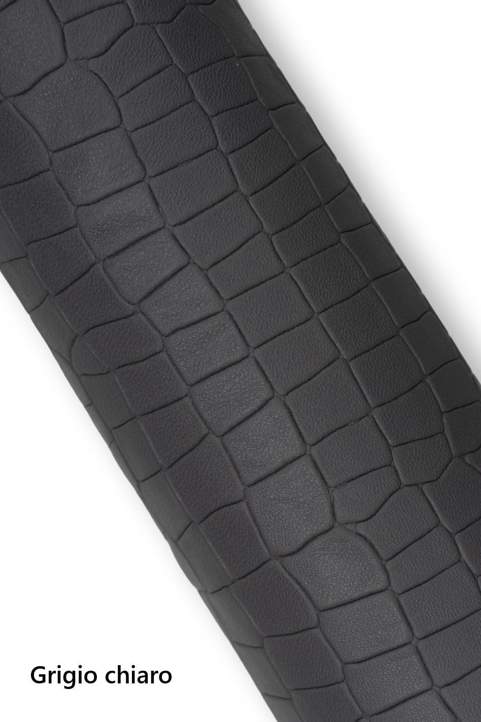 Matte Crocodile Print Leather skins, embossed crocodile hide, alligator sheepskin, soft croc lambskin 0.6 - 0.8 mm B19147-ST La Garzarara