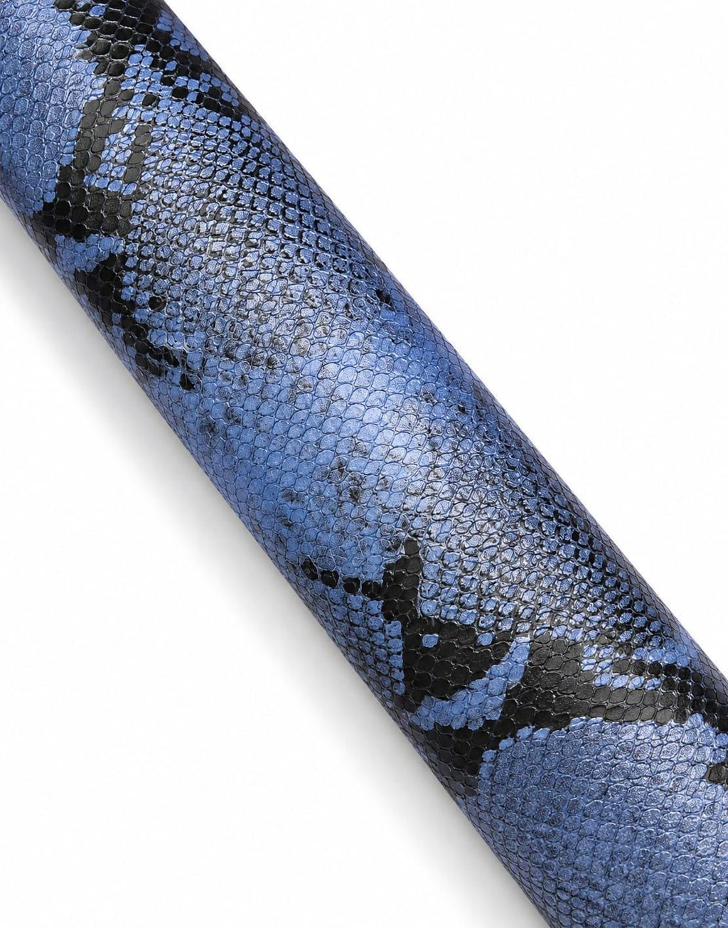 Light Blue REPTILE textured leather hide, GLOSSY soft python printed cowhide, top quality snake calfskin B18705-ST La Garzarara