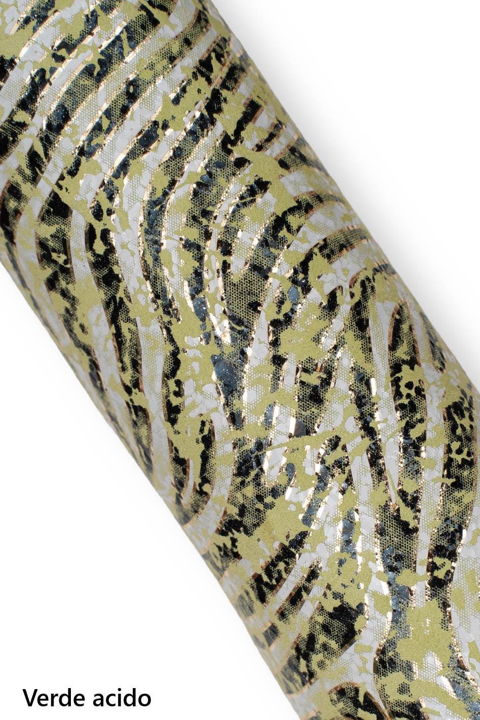 White and black ZEBRA printed leather skins gold on the edges, colorful SPLASH glittered metallic goatskin, soft and bright B19168-MT(st)