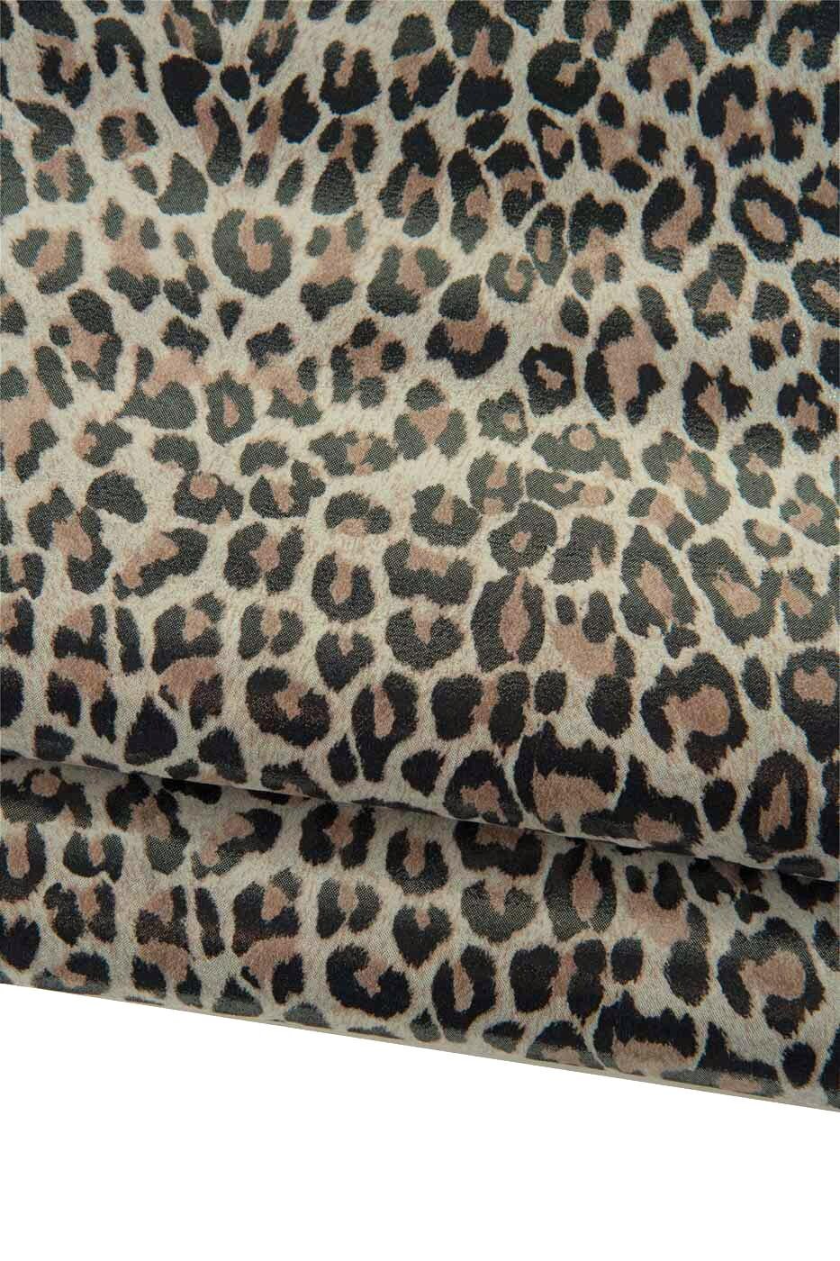 LEOPARD printed leather skin, black - beige METALLIC cheetah texture on gray goatskin,soft bright skin 0.5-0.8 mm B19258-MT(st) La Garzarara