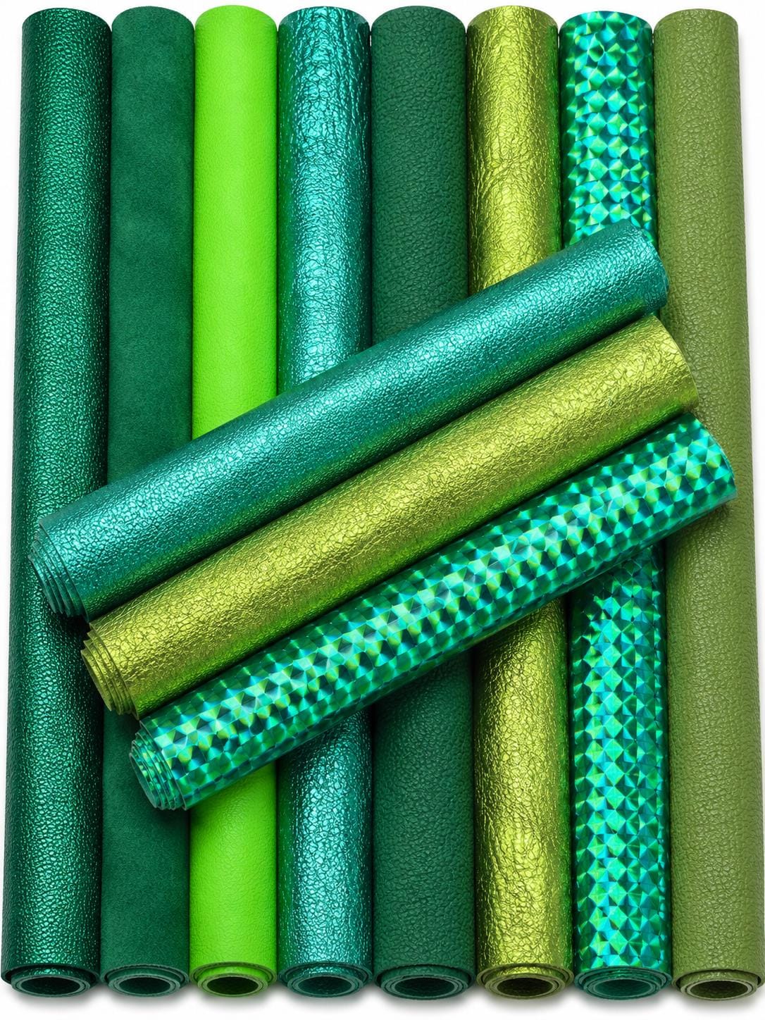 Green Leather Remnants, Sage Emerald and Olive Scraps, Premium Textured Offcuts for Fashion Accessories 6x5"/15x12 cm 10x8"/25x20 PREMIUM2